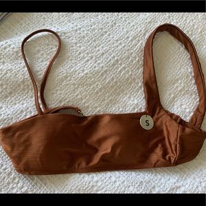 NWT Bronze bikini top